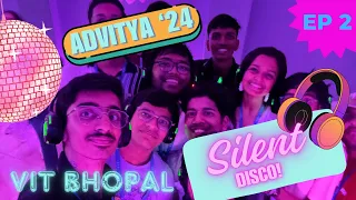 Silent Disco At VIT Bhopal 🤫 | AdVITya'24🎡 | Day 2 🎧 #vitbhopal #viteee2024 #viteee