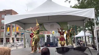 Tdot Tdat performs Kridsada Blessing Dance @ Toronto Chinatown on  Sunday August 21, 2022