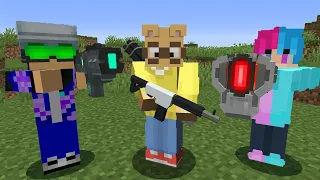 Minecraft Manhunt Vs 3 Hunters with Guns GRAND FINALE