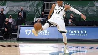 Giannis shows off his soccer skills while Bucks and Heat resolve 4th-quarter skirmish