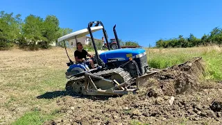 Spianamento Frane con New Holland TK100a