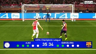 PES 2019 | Ajax vs Barcelona | Penalty Shootout | Final UEFA Champions League (UCL) | Gameplay PC