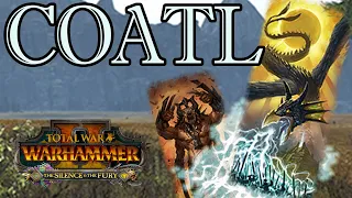 NEW UNIT: Coatl - Lizardmen vs Beastmen // Total War: WARHAMMER II Early Access