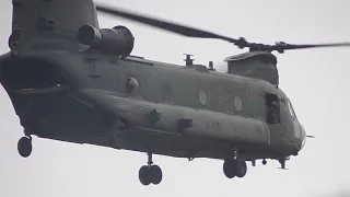 Chinooks incoming at RAF Woodvale