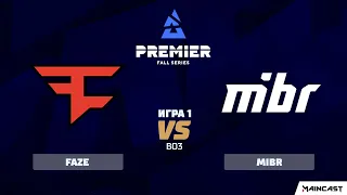 FaZe Clan vs MIBR [Map 1, Nuke] (Bo3) | BLAST Premier Fall 2020 Showdown