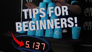 Cup Stacking Tips for Beginners!