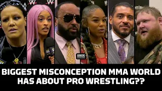 WWE Stars Answer Biggest Misconceptions MMA World Has About Pro Wrestling | MMA Fighting