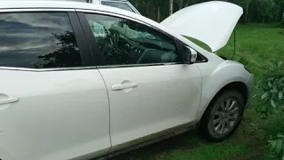 Вода и мокрый коврик переднего пассажира в Мазда СХ-7 / Water in Mazda CX-7