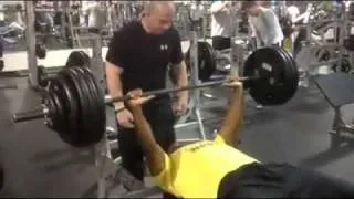 415 pound flat bench for 2 reps