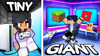 APHMAU's Tiny vs Ein's GIANT Gaming Room Building in Minecraft! - Parody Story (Aaron, KC GIRL)