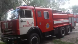 Пожар на Аносова Толе би. Алматы