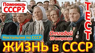 ТЕСТ 436 Хроника быта в СССР 20 вопросов из детства Ностальгия по СССР Nostalgia for the USSR