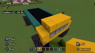 How to build a Monster truck bus in Minecraft