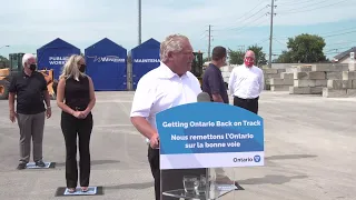 Premier Ford makes an announcement in Windsor | August 13