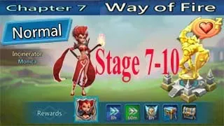 Lords Mobile :--   Normal Chapter 7 Way of Fire Stage 7 -  10