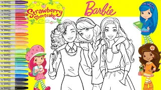 Barbie and Friends Makeover as Strawberry Shortcake Orange Blossom Blueberry Muffin Coloring Book