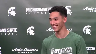 Michigan State quarterback Noah Kim (9-5-23)