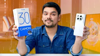 Tecno Camon 30 Unboxing | 70W Charging, Glass Back, Helio G99, 120Hz AMOLED Display