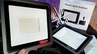 100W Outdoor LED Flood Lights - Unboxing & Review