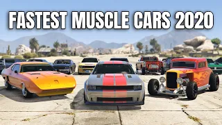 GTA 5 ONLINE - Best Fully Upgraded Muscle Cars | FASTEST MUSCLE CARS