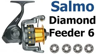 Salmo Diamond Feeder 6 5000 - разбор + обзор фидерной катушки, ТО