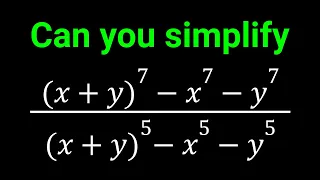 Let's Simplify An Algebraic Fraction
