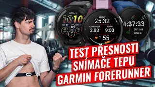 Test snímače tepu – Který model z řady Garmin Forerunner je nejpřesnější?