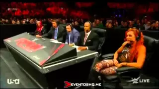 WWE Raw 21/03/16 Natalya vs Charlotte