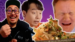 Gordon Ramsay DISGUSTING Thai Papaya Salad - Pro Chef Reacts