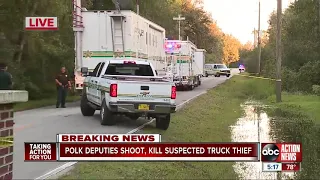 Woman shot, killed after trying to drive truck at deputies