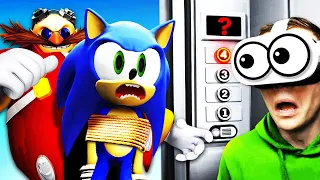 Rescuing SONIC HOSTAGE With VR ELEVATOR