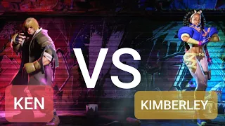 Street Fighter 6  PS4 KEN VS KIMBERLY Epic Fight 4k 60FPS