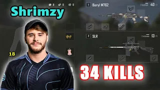 Soniqs Shrimzy & Hwinn - 34 KILLS - Beryl M762+SLR - DUO vs SQUADS - PUBG