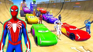 GTA V Epic New Stunt Race For Car Racing Challenge by Trevor and Shark #82