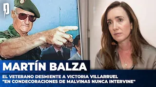 Martín Balza desmiente a Victoria Villarruel: "En condecoraciones de Malvinas nunca intervine"