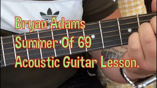 Bryan Adams-Summer Of 69-Acoustic Guitar Lesson.
