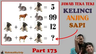 Teka Teki Matematika - Kelinci, Anjing, dan Sapi