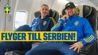 SÅ FLYGER HERRLANDSLAGET TILL MATCHER!