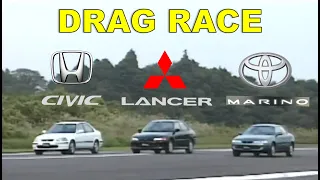 Drag Race #53 | Lancer MR vs Civic Ferio SiR (VTi) vs Sprinter Marino