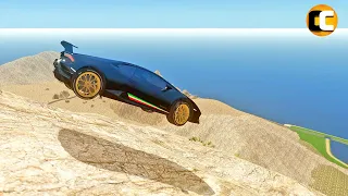 GTA 4 Cliff Drops Crashes with Real Cars mods #49 | Odycrash