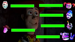 SFM FNaF Ignited Security Breach VS Security breach WITH Healthbars #225