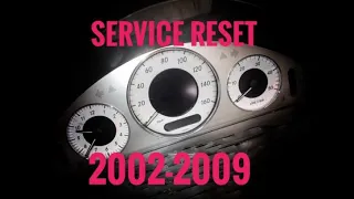 E-class service  reset 2002-2009