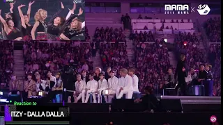 191204 BTS ATEEZ MONSTA X SEVENTEEN REACTION TO ITZY DALLA DALLA & ICY MAMA 2019