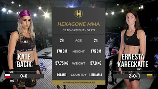 FURIOUS GIRL FIGHT ! (FULL FIGHT) ERNESTA KARECKAITE vs KATE BACIK | HEXAGONE MMA 4 DUBAI