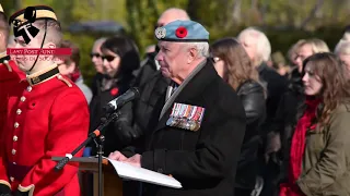 November 11, Remembrance Day Ceremony 2014  at National Field of Honour