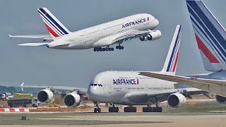 115 planes in 1 hour ! Paris CDG Plane Spotting 🇫🇷 airplane identification close up Heavy landing