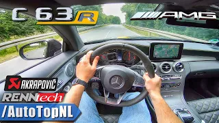 745HP Mercedes AMG C63 R | 1 of 1 | AKRAPOVIC 4 0.V8 BiTurbo Renntech POV Test Drive by AutoTopNL