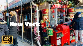 [4K]🇺🇸NYC Winter Walk🗽Upper West Side of Manhattan, 🎄Holidays in New York City | Dec 26, 2020