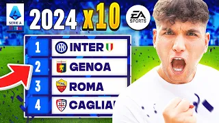 Ho Simulato 10 VOLTE la Nuova Serie A 2024 su EA FC 24!