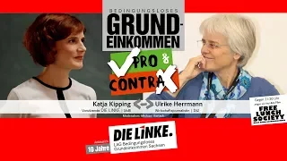 Pro & Contra Bedingungsloses Grundeinkommen, mit Katja Kipping und Ulrike Herrmann